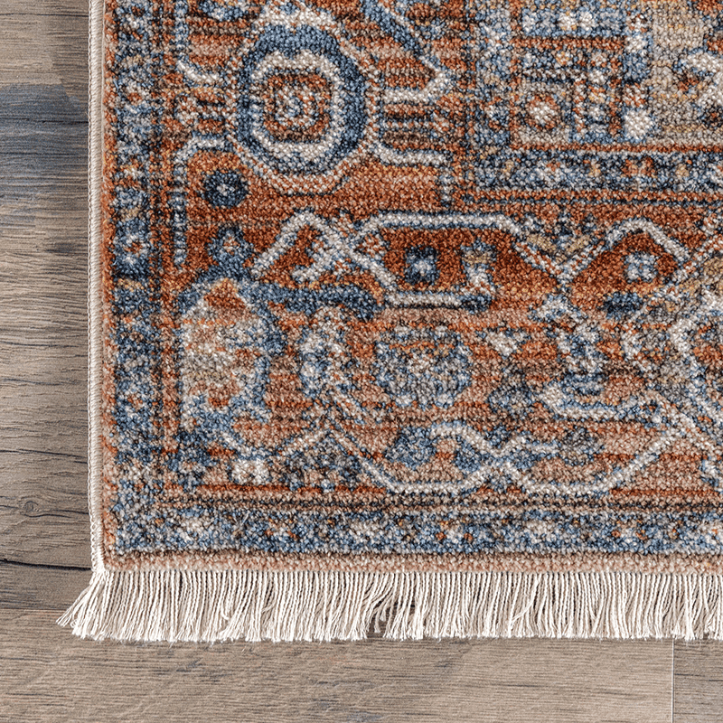 Vintage Harriet Medallion Fringe Area Rug