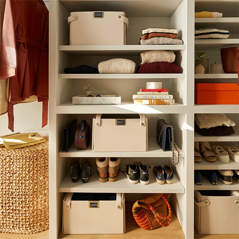 Collapsible Vegan Leather Basket (Large)