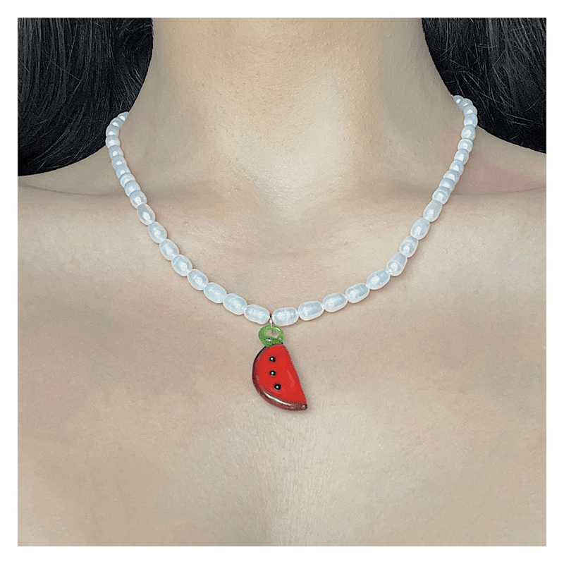 Watermelon Soda Necklace