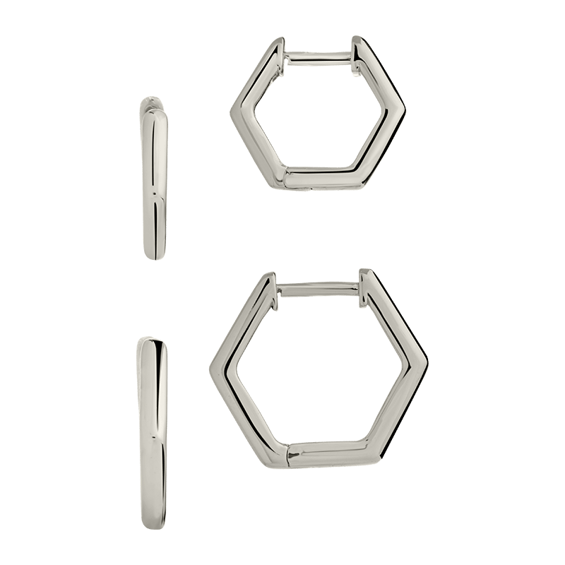 Emmy Geometric Hoop Earring (Set of 2)