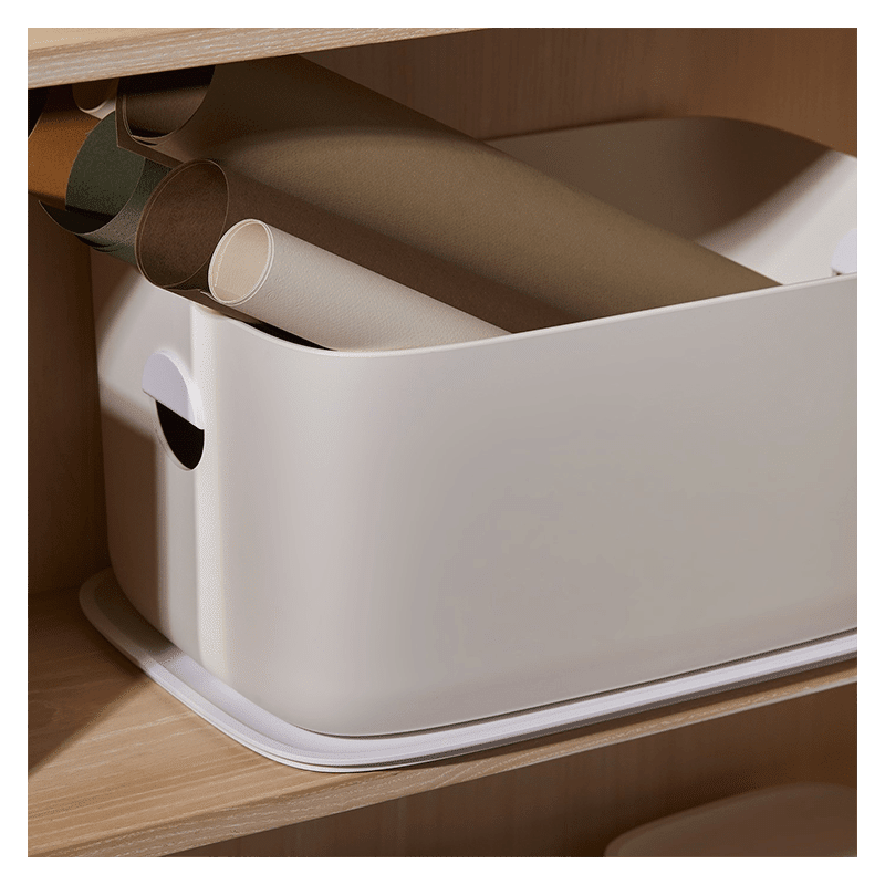 Large Storage Bins with Lids Set of 2
