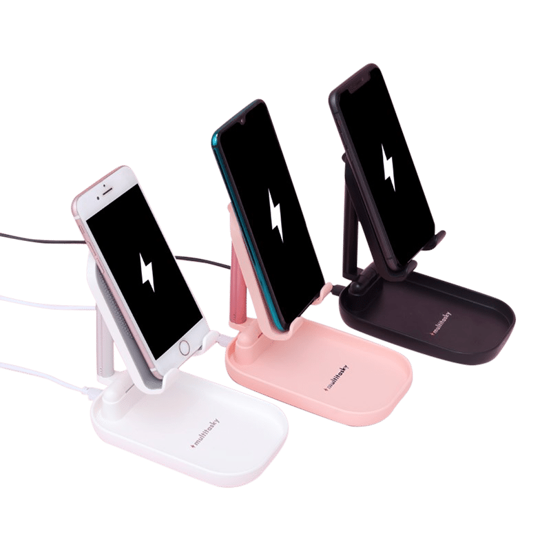 Deluxe Phone Holder with Charging Pad