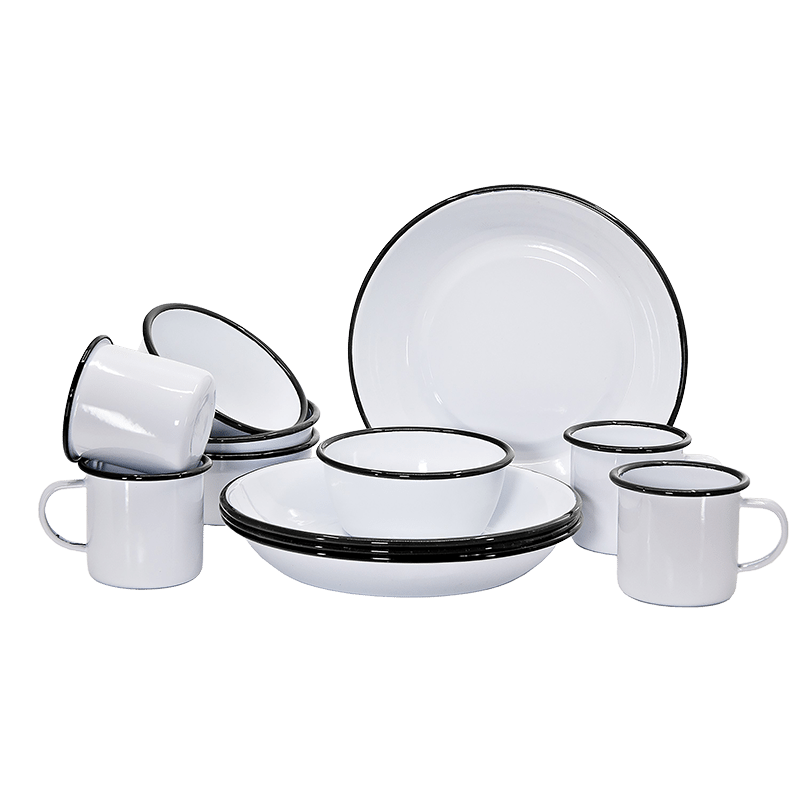 Rolled Rim 12 Piece Set