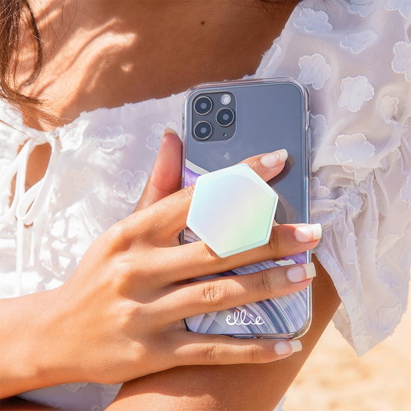 Holographic Crystal Phone Grip