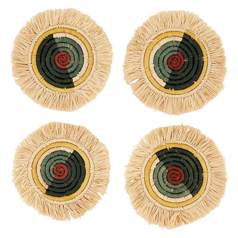 Fringe Coasters - Set of 4