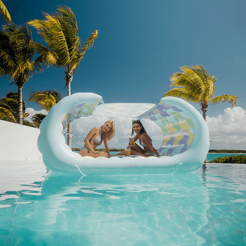 70's Wave Cabana Luxury Pool Float