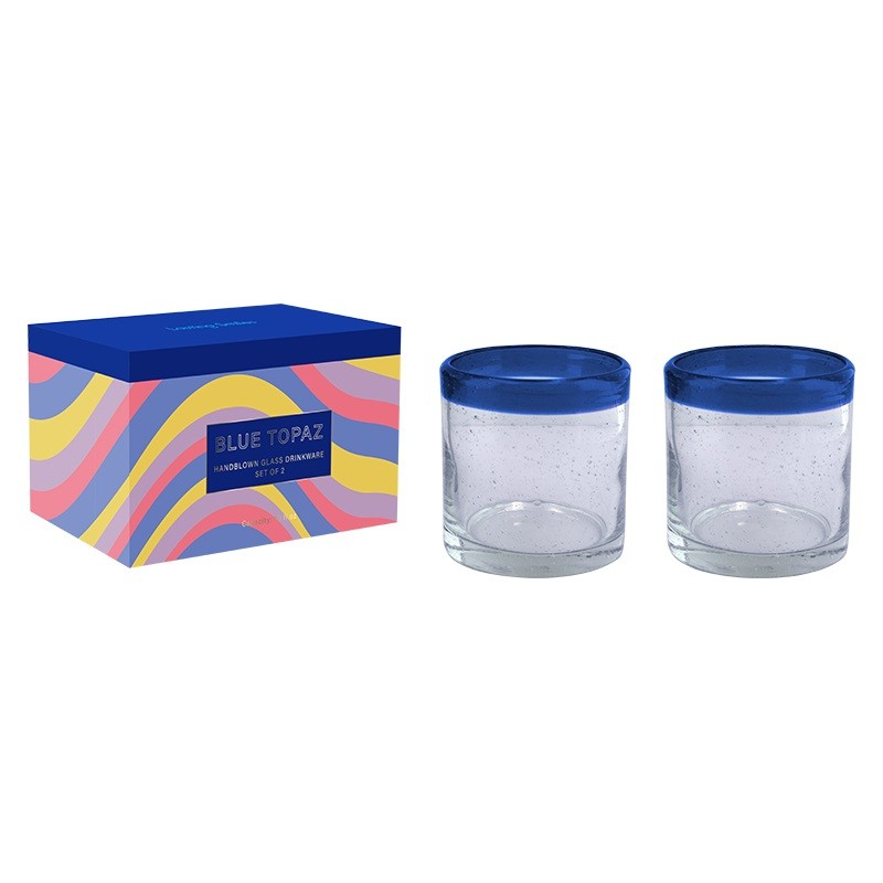 Hand-blown Drinking Glasses (Set of 2)