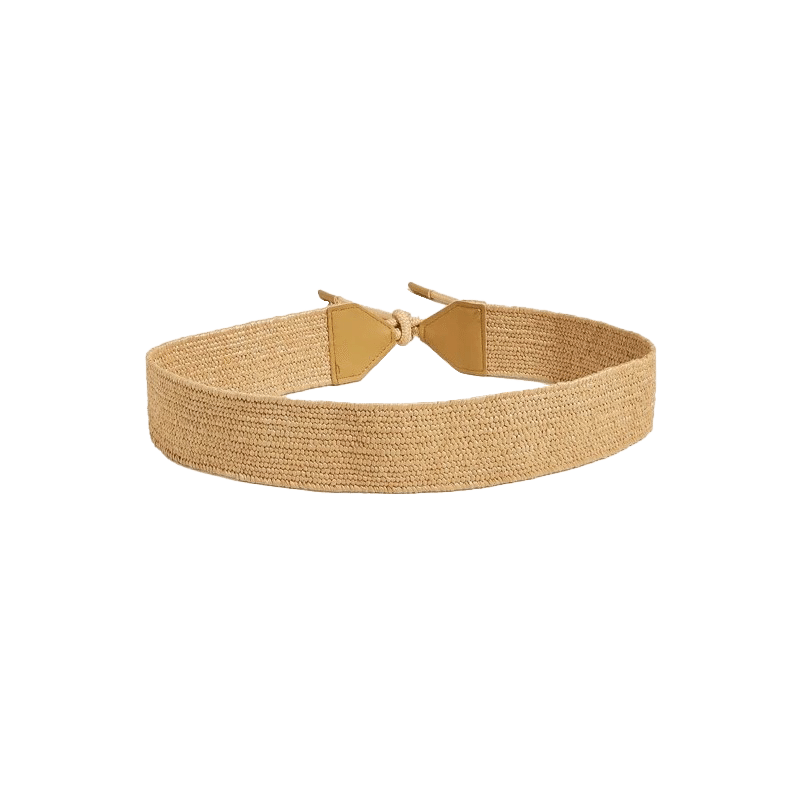 Raffia Bow Belt - S/M