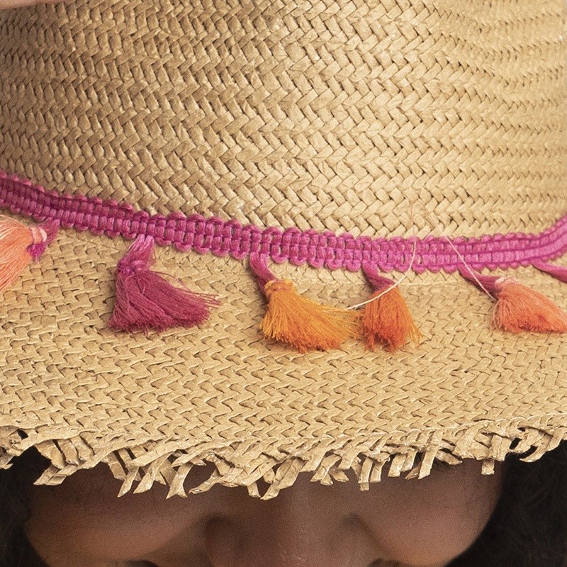 Ponce Straw Hat with Tassel Band