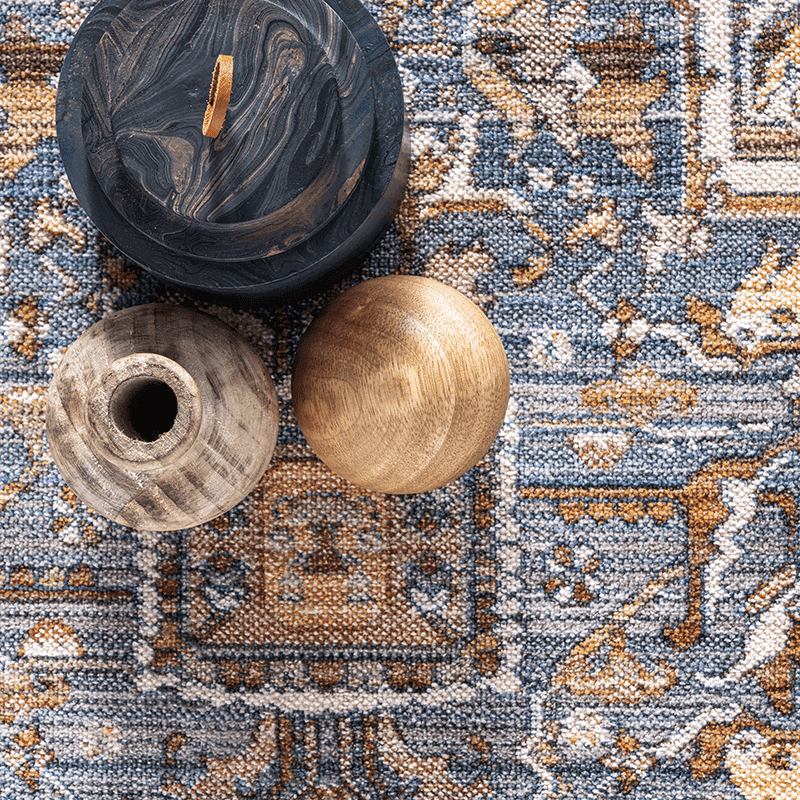 Vintage Harriet Medallion Fringe Area Rug