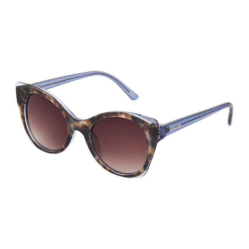 Blue & Brown Cat-Eye Sunglasses