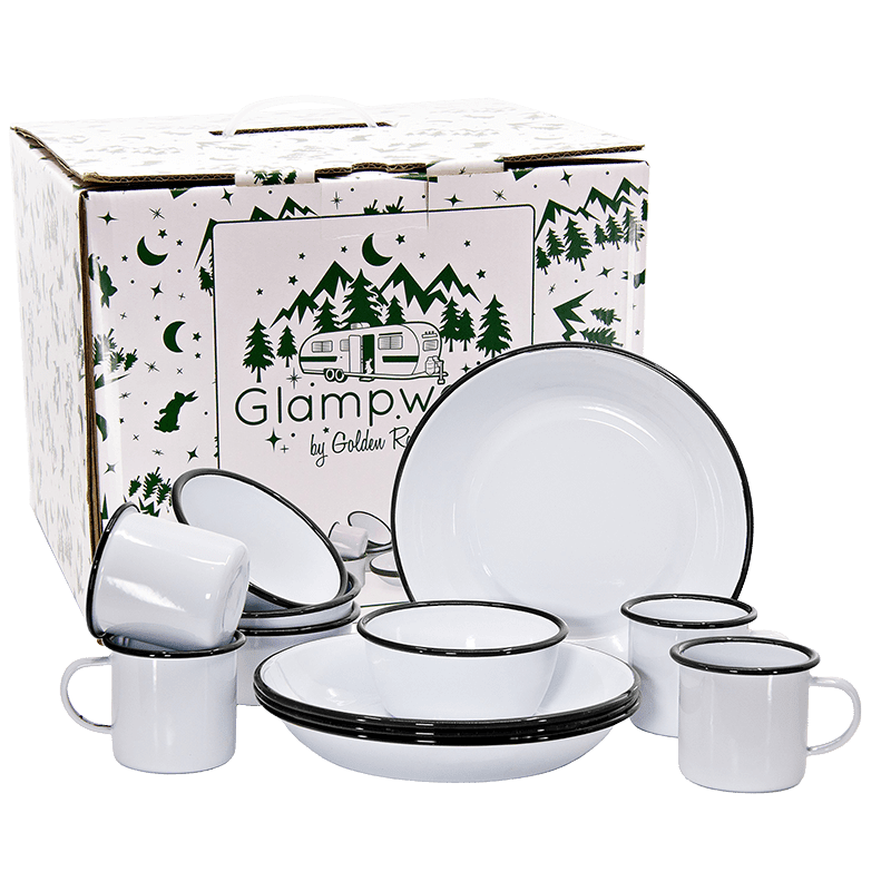 Rolled Rim 12 Piece Set