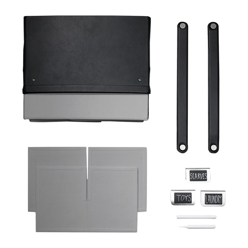 Collapsible Vegan Leather Basket (Large)