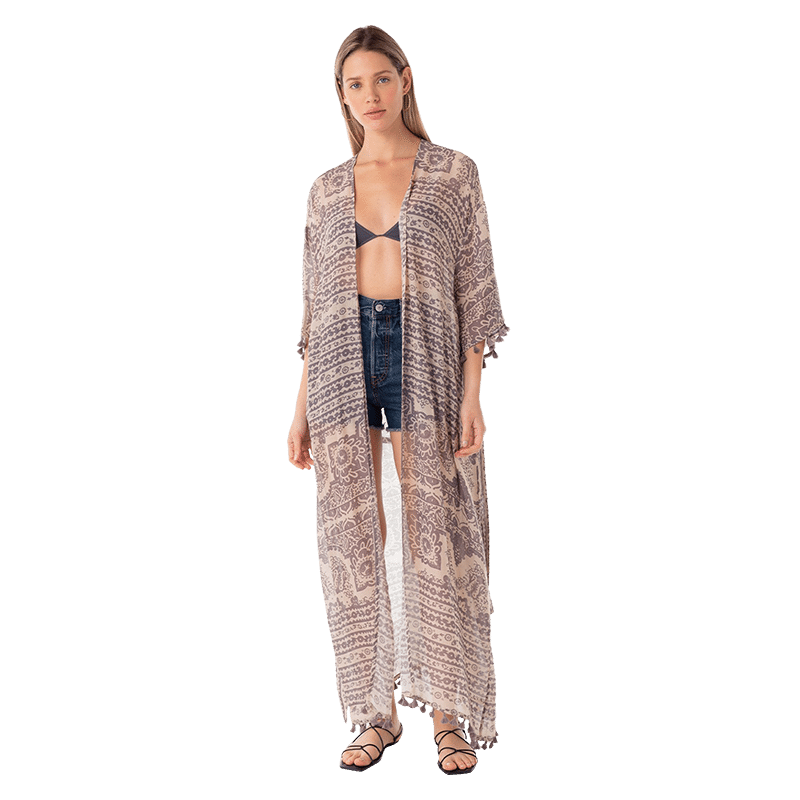 Kimono Robe with Tassels