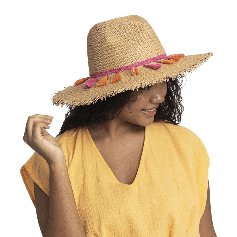 Ponce Straw Hat with Tassel Band