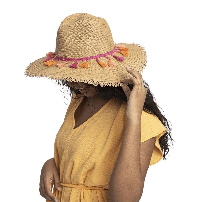 Ponce Straw Hat with Tassel Band