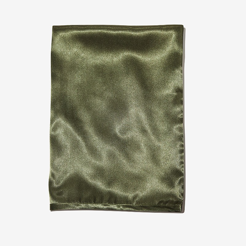 Satin Travel Pillow Sleeve in Four Leaf Clover