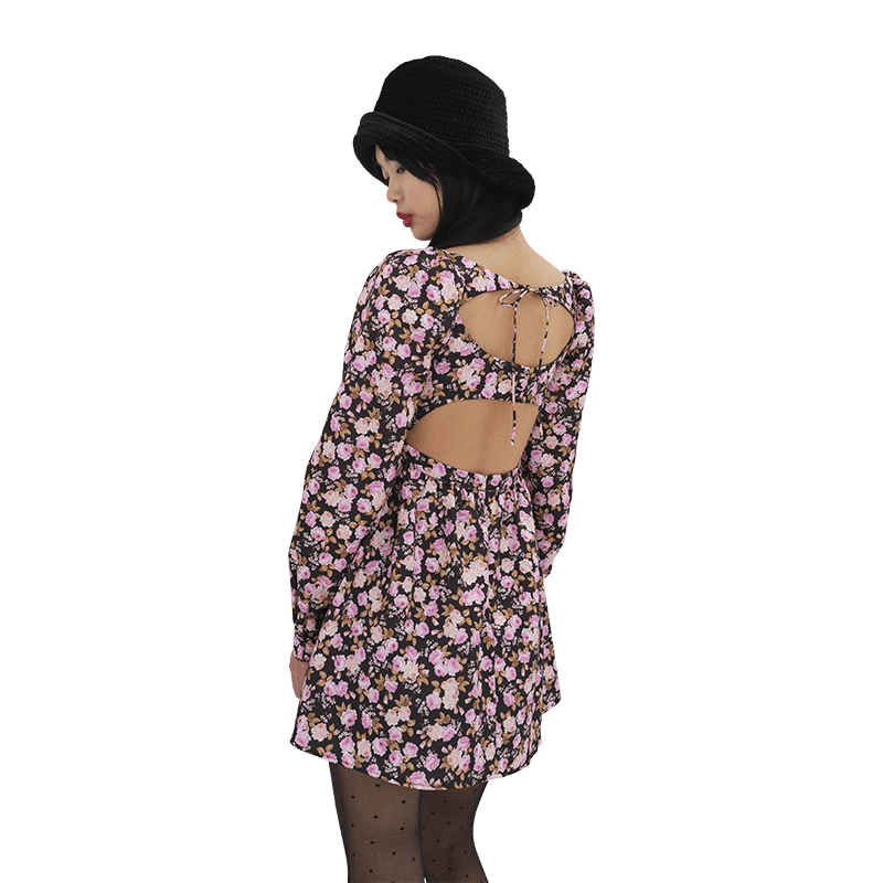 Kate Long Sleeve Mini Dress