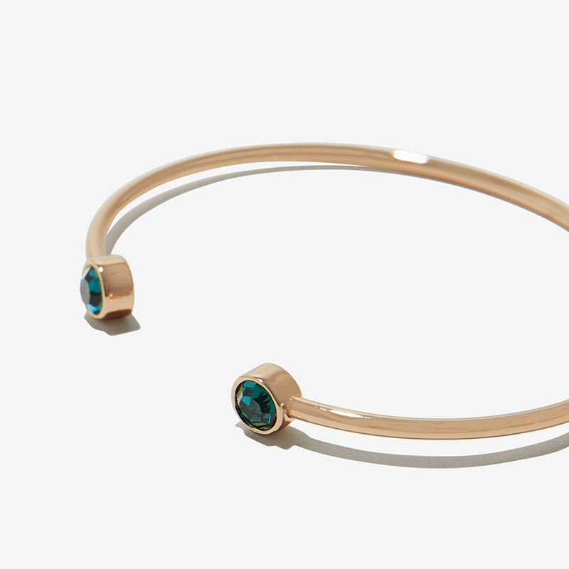 Emerald Flex Cuff Bracelet