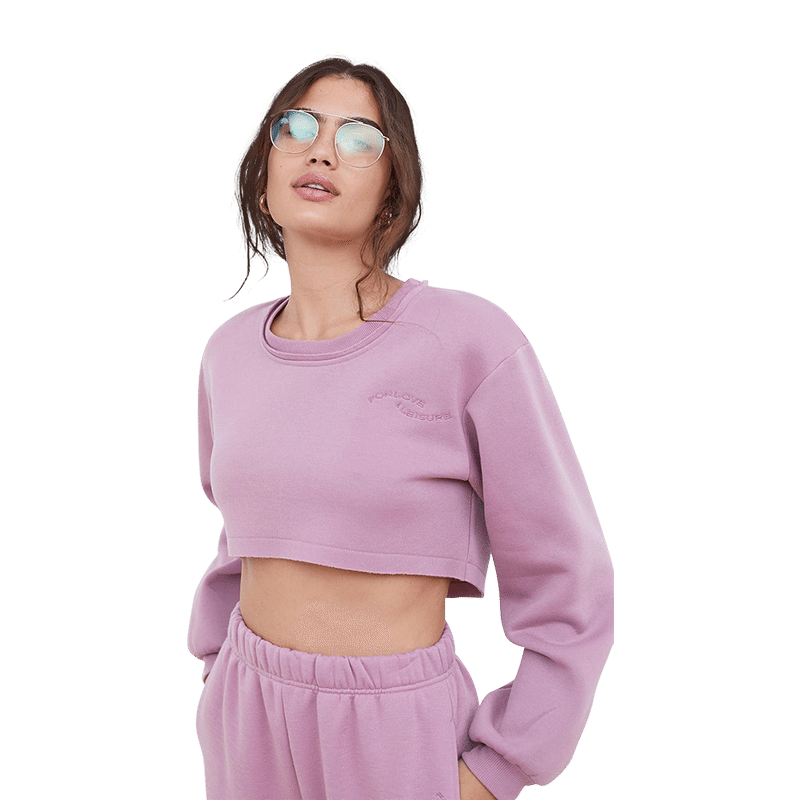 Josie Cropped Sweatshirt - L