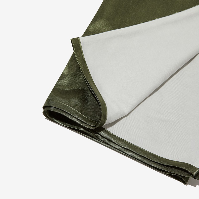 Satin Travel Pillow Sleeve in Four Leaf Clover