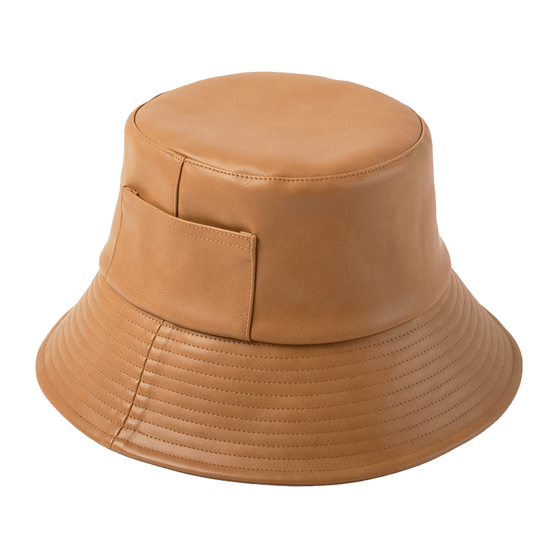 Wave Bucket - Tan Vegan Leather