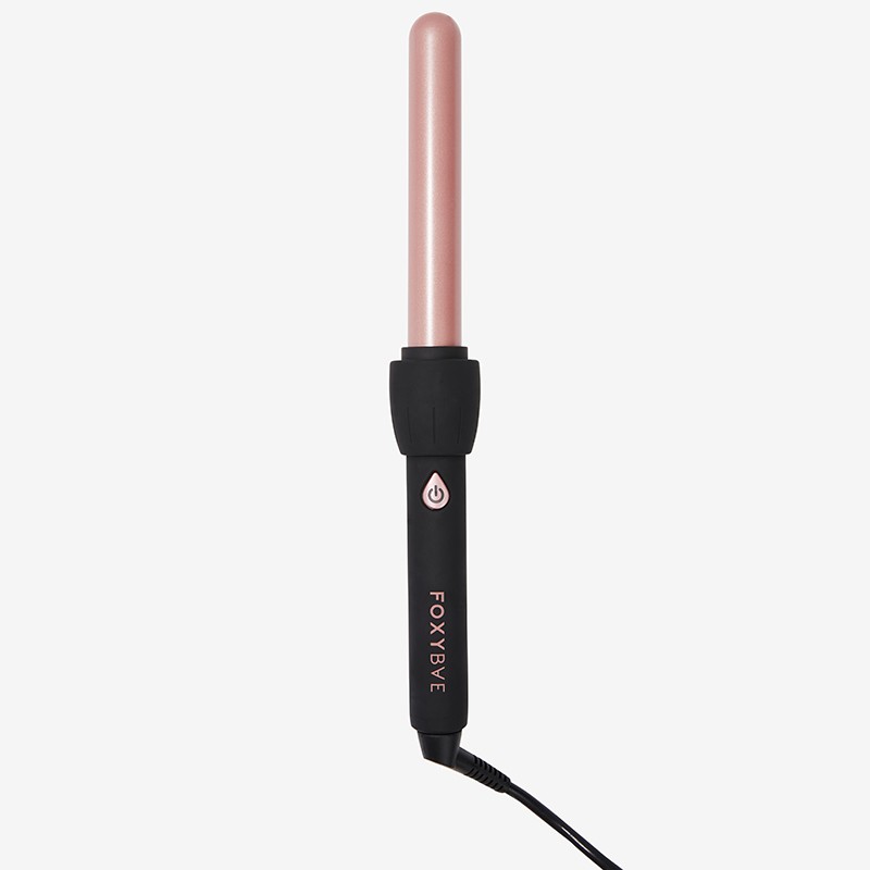 25mm Black Curling Wand with Rose Gold Colored Barrel