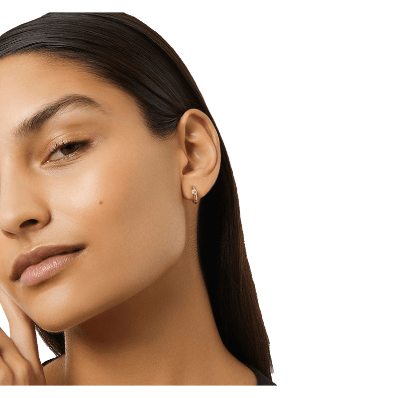 Gold Huggie Hoop Earrings - Rhode
