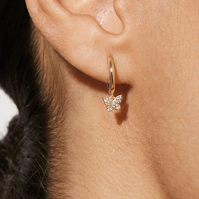 送関込【ana luisa】ハギーフープピアス gold/silver 送関込【ana luisa】ハギーフープピアス gold/silver