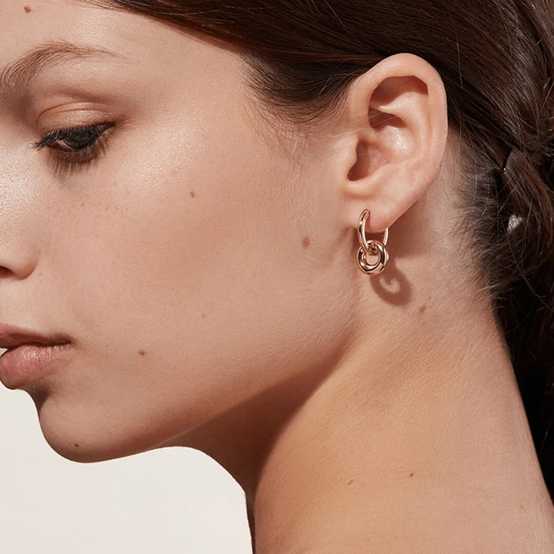 送関込【ana luisa】ダブルループピアス gold Gold Double Hoops Earrings - Duo by Ana Luisa - FabFitFun