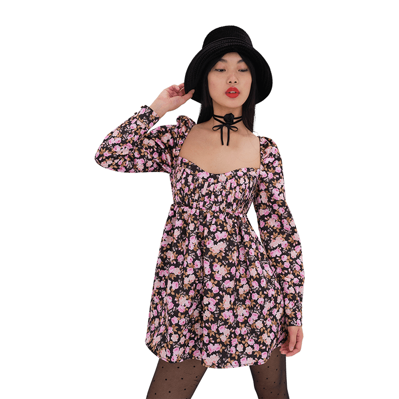 Kate Long Sleeve Mini Dress