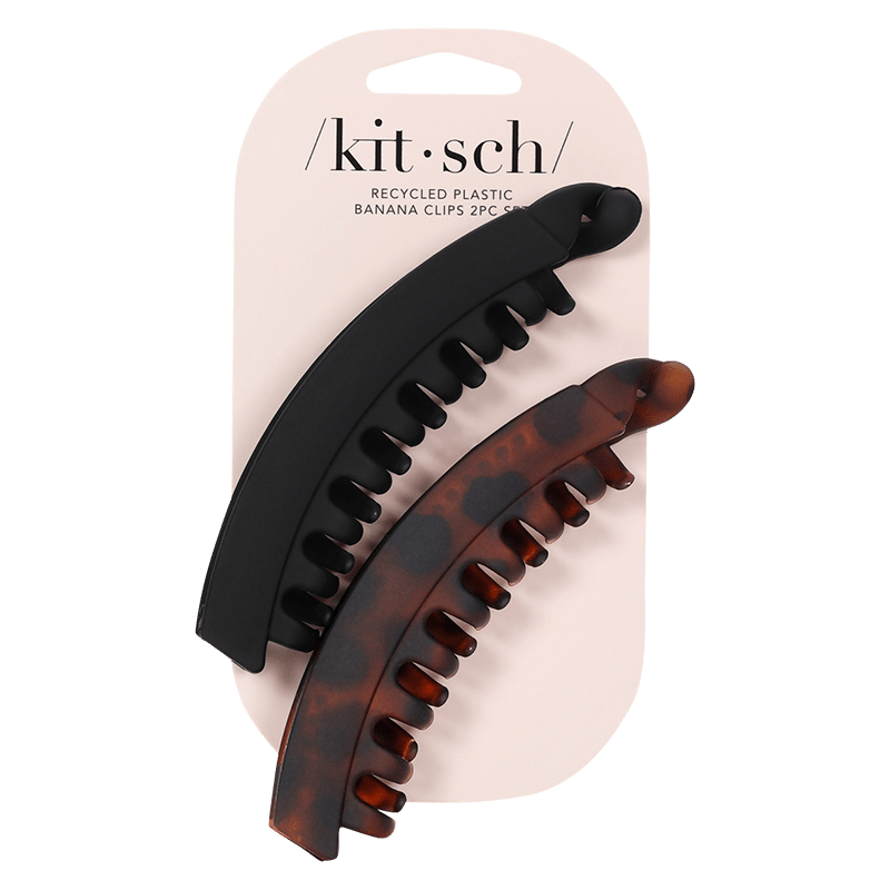 Banana Clip 2pc - Black & Tort