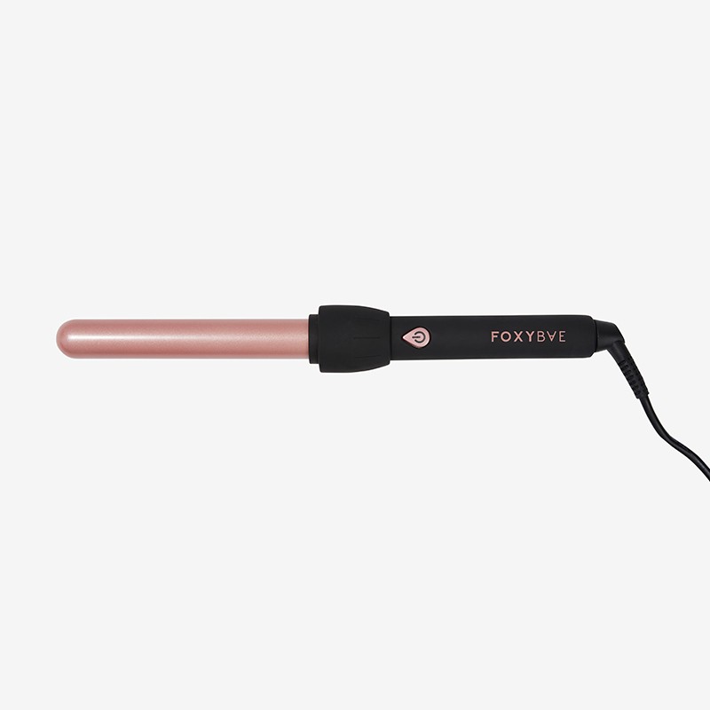 25mm Black Curling Wand with Rose Gold Colored Barrel