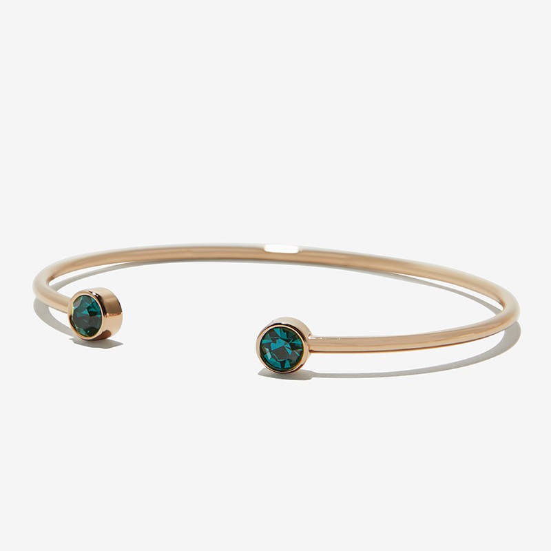Emerald Flex Cuff Bracelet