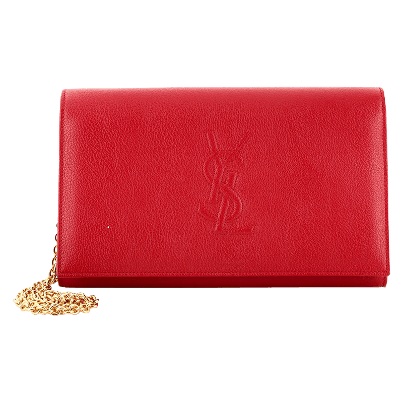 Saint Laurent Belle de Jour Chain Wallet Leather Small