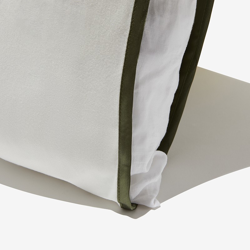 Satin Travel Pillow Sleeve in Four Leaf Clover