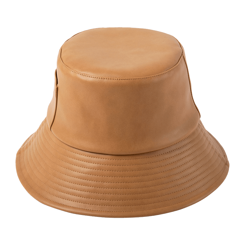 Wave Bucket - Tan Vegan Leather