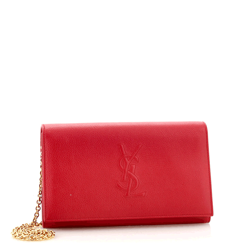 Saint Laurent Belle de Jour Chain Wallet Leather Small