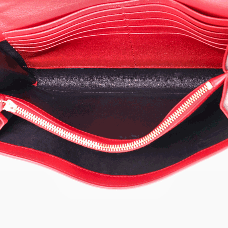 Saint Laurent Belle de Jour Chain Wallet Leather Small
