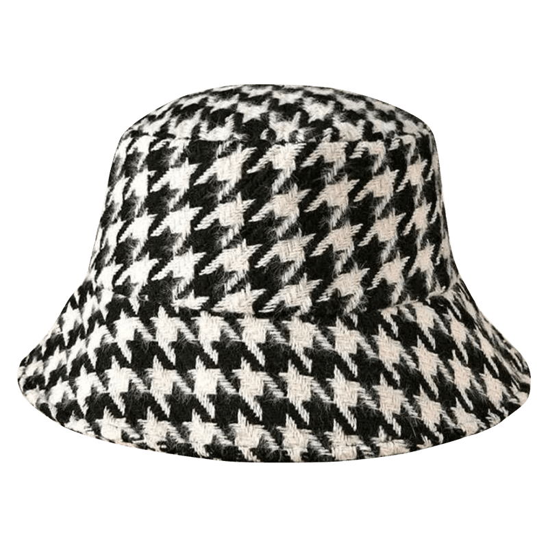 Houndstooth Bucket Hat