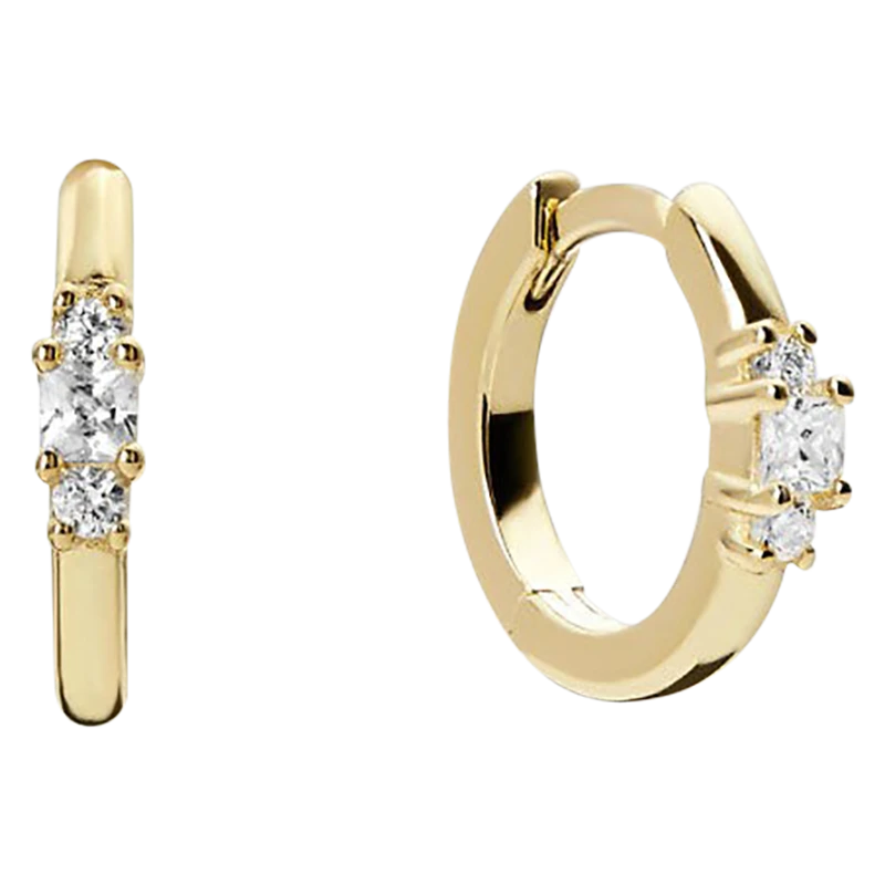 FUA accessory　Truth　ピアス　GOLD　L Crystal Roots Earrings GOLD Aquazzura@ Official