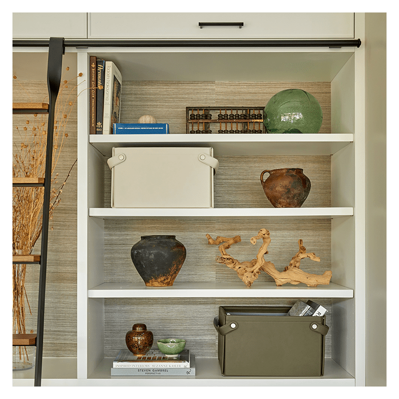 Collapsible Vegan Leather Basket