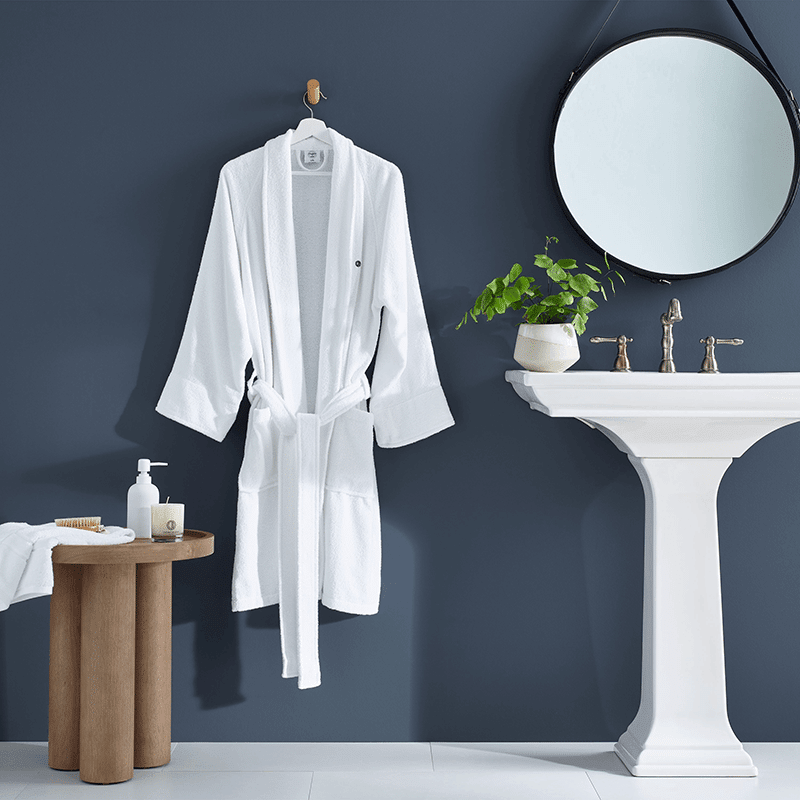 Low-Lint Terry Bath Robe - L/XL