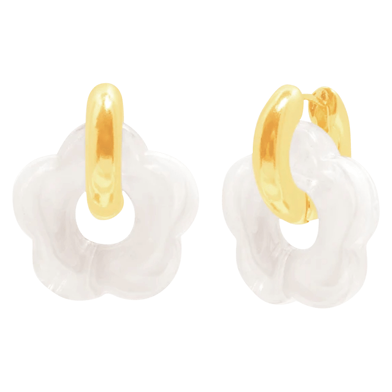 Flower Girl Hoops