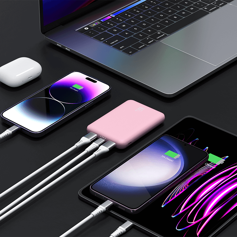 6600mAh Powerbank with 1 USB-C & 2 USB-A Ports