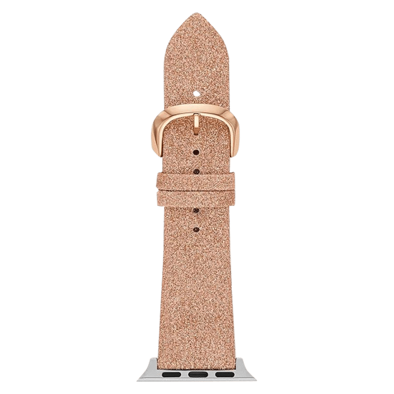 Rose Gold Glitter Leather Band