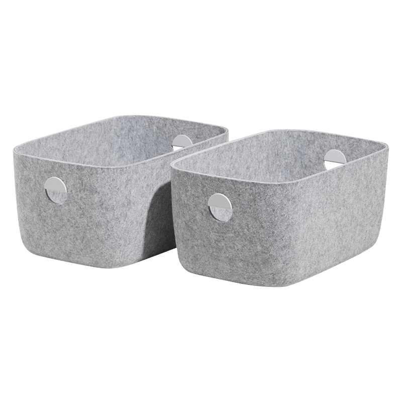 Large Felt Storage Bins Set of 2