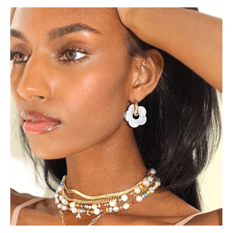 Flower Girl Hoops