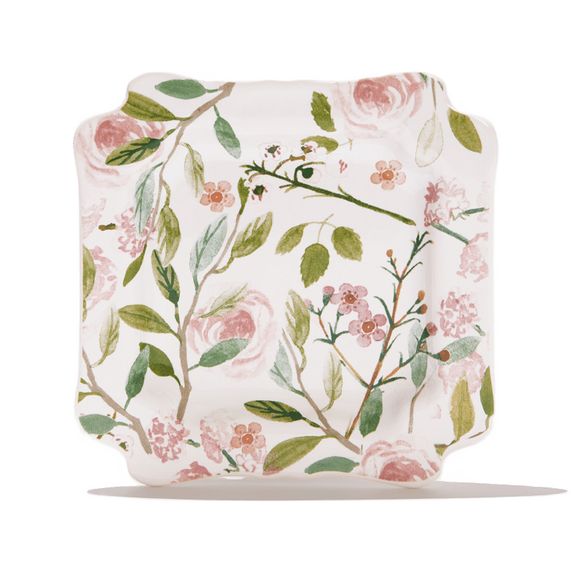 Floral Dessert Plates - Set of 4