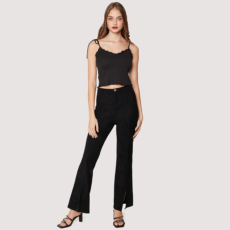 Front Slit Flares Pants